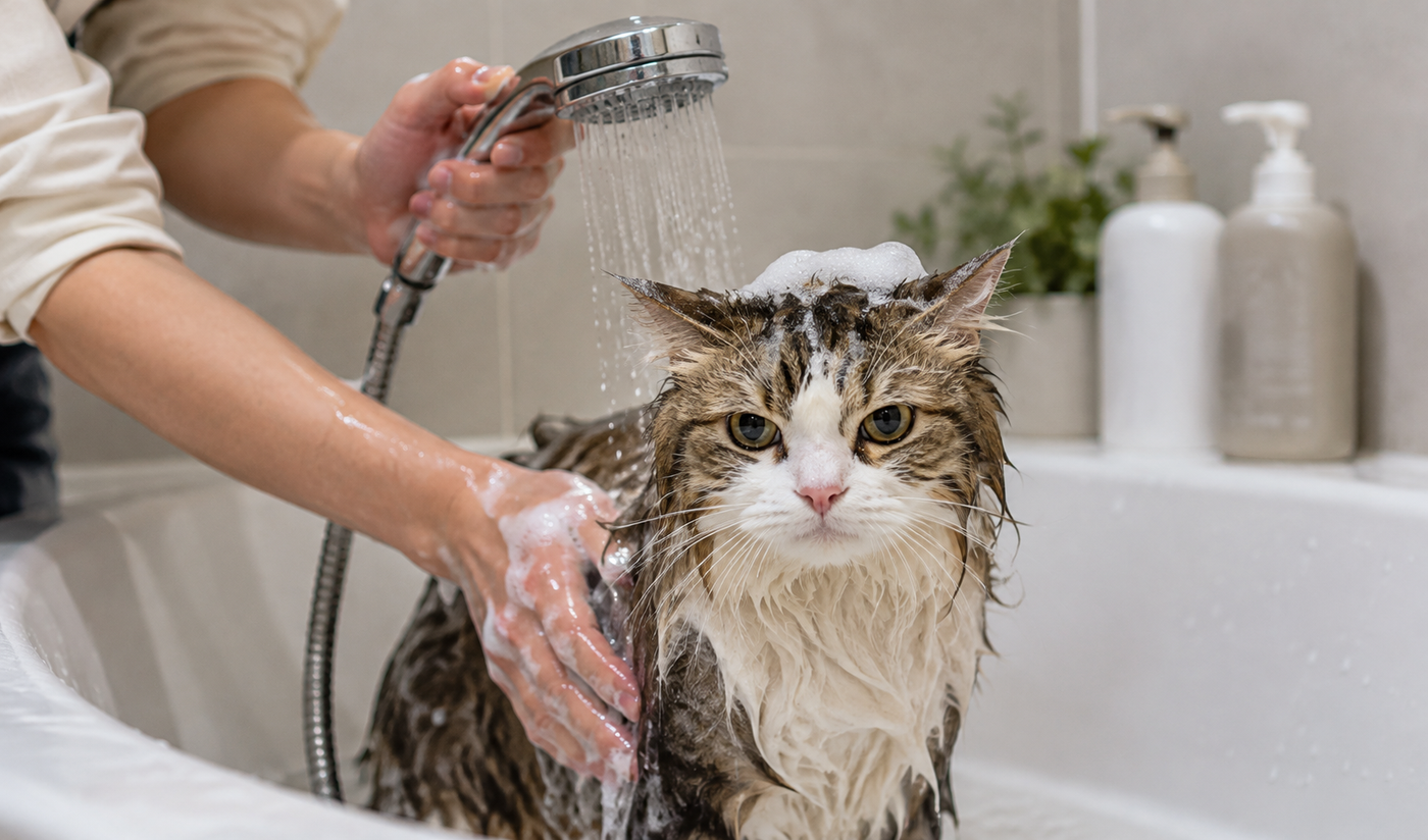 Kedi nasıl yıkanır, ne zaman banyo gerekmez?