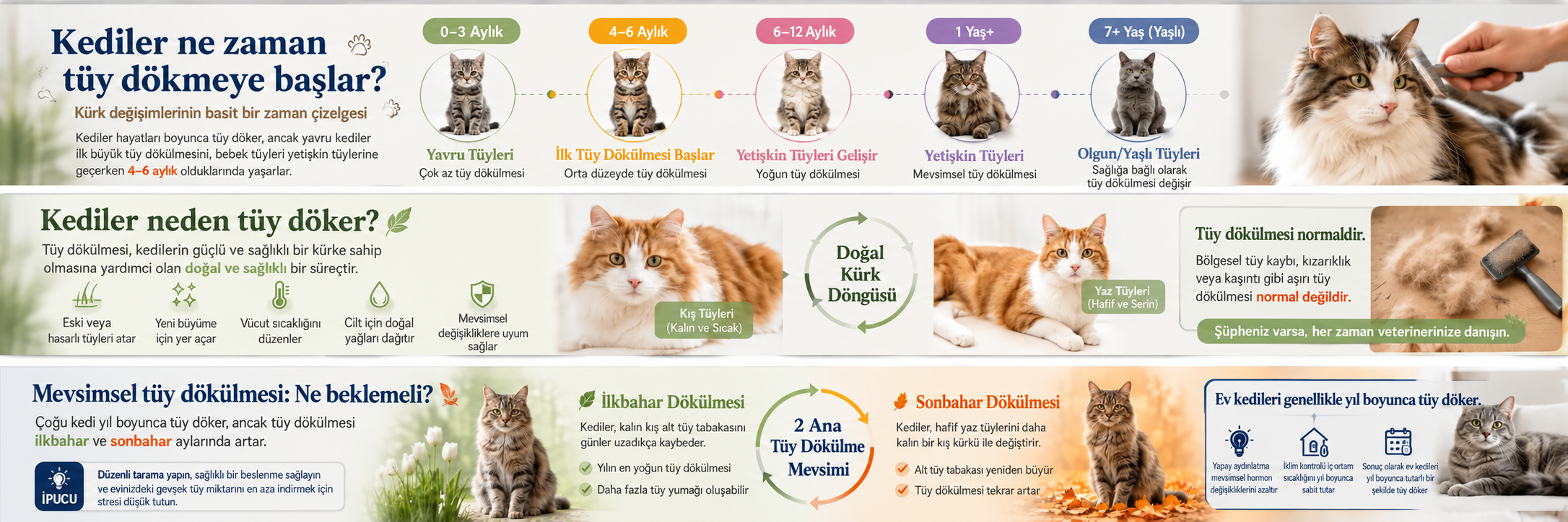 Yavru Kediler Ne Zaman Dökülmeye Başlar?