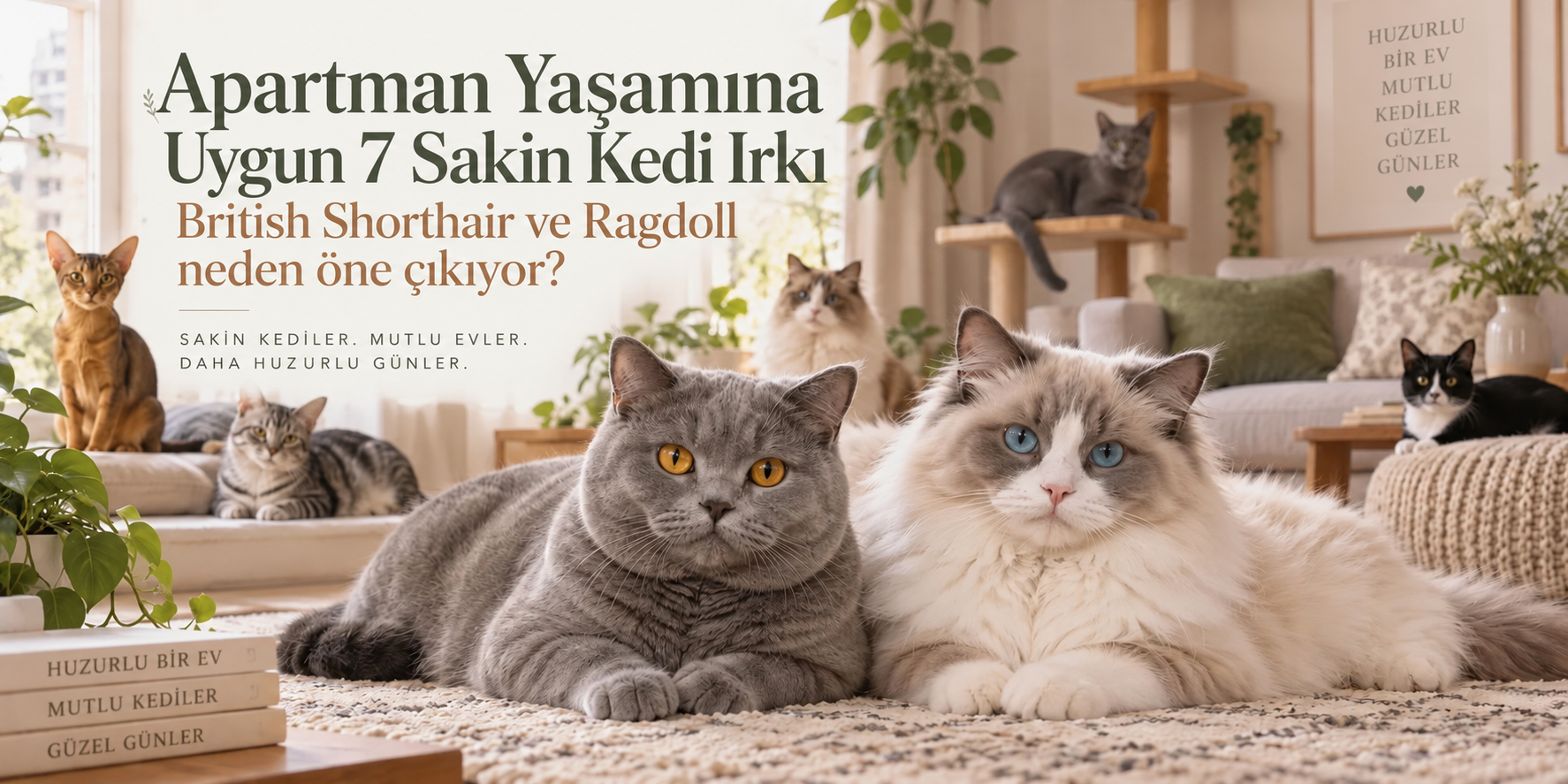 Apartman yaşamına uygun 7 sakin kedi ırkı